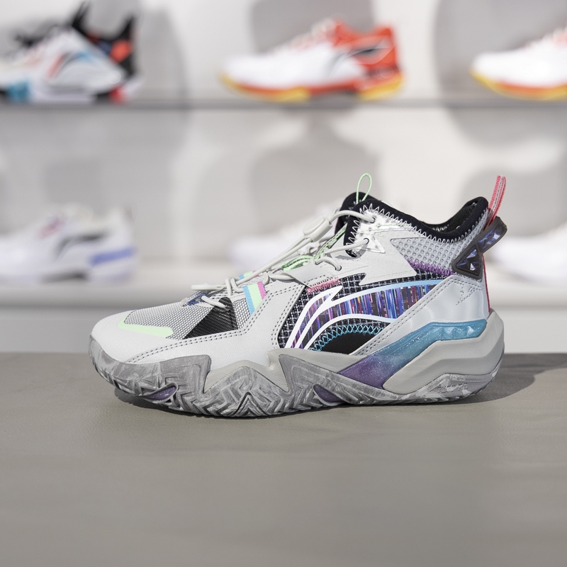 李宁儿童篮球鞋2024冬新款男大童支撑稳定防滑耐磨运动鞋YKBU090