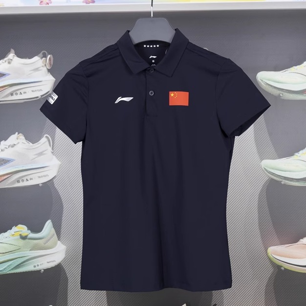 李宁短袖POLO衫吸湿排汗透气