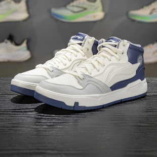 李宁COMMON 加绒中帮板鞋 80S 男子2025冬季 AGCV407 MID休闲鞋 正品