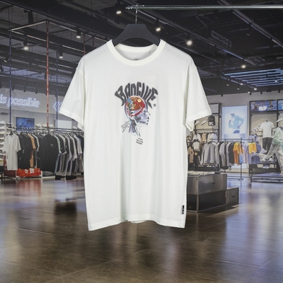 李宁短袖男子印花图案T恤