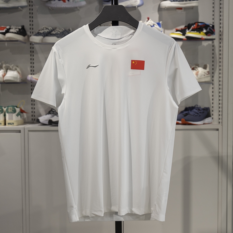 李宁短袖男子速干透气短袖文化衫