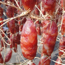 包邮厚街腊肠花肠/鲜肉肠/鸭肝肠白沙油鸭一斤重东莞特产