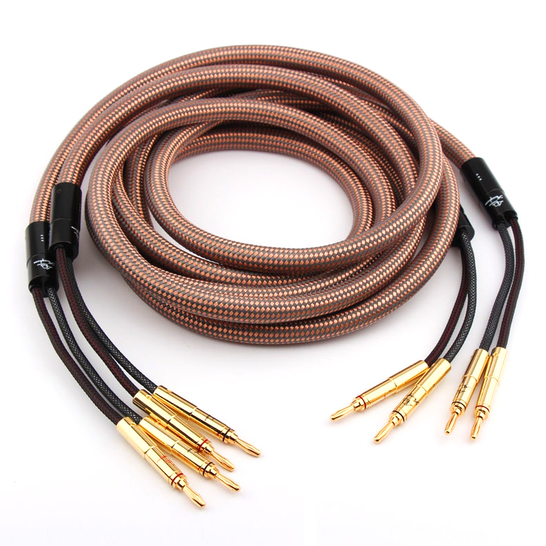 日本金嗓子40周年发烧级喇叭线专业hifi音响线主音箱线音箱莲接线