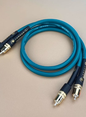 美国卡达斯CARDAS至尊发烧双莲花纯铜音频线音响功放信号线莲花线