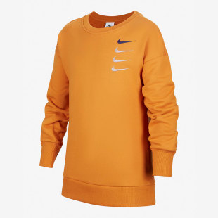 Nike 大童运动圆领休闲卫衣DQ1118 耐克 新款 451 2021秋季 童装