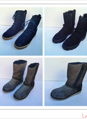 孤码【36码】磨砂皮圆头平底短筒大棉冬季休闲雪地靴50711
