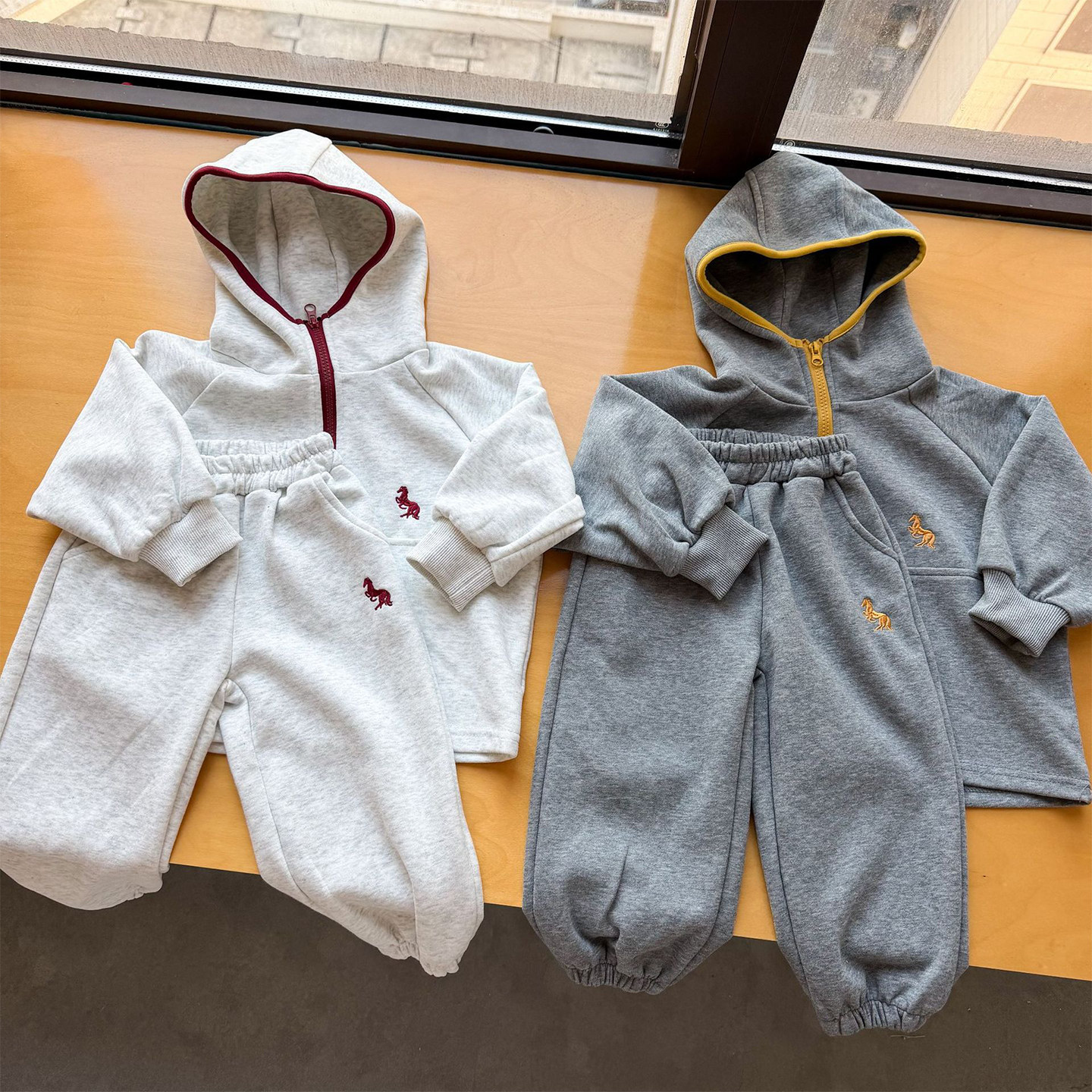 兄妹装儿童运动套装春秋男女童半拉链卫衣卫裤两件套姐弟装双胞胎