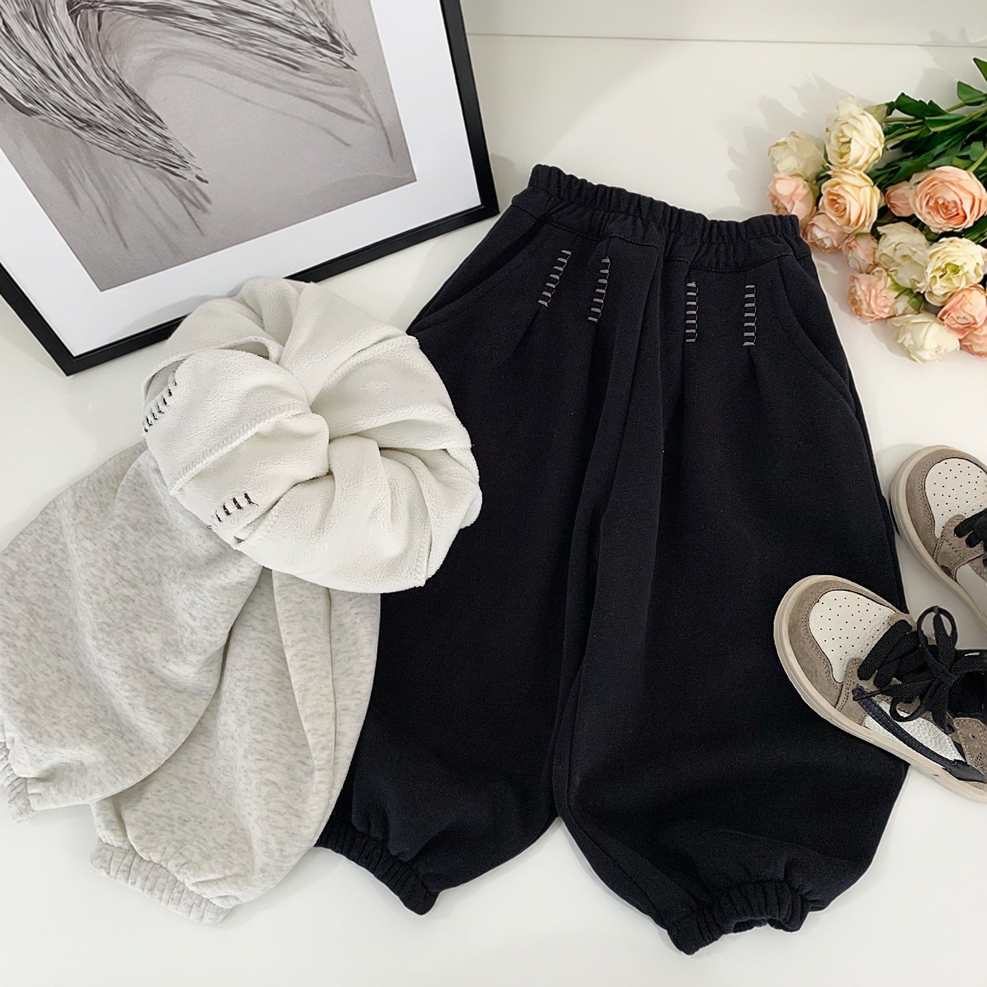 男童加绒裤子一体绒2025新款秋冬儿童薄绒运动裤宽松宝宝卫裤外穿,童装/婴儿装/亲子装,裤子,淘宝优惠券,粉丝福利购,淘宝优惠卷