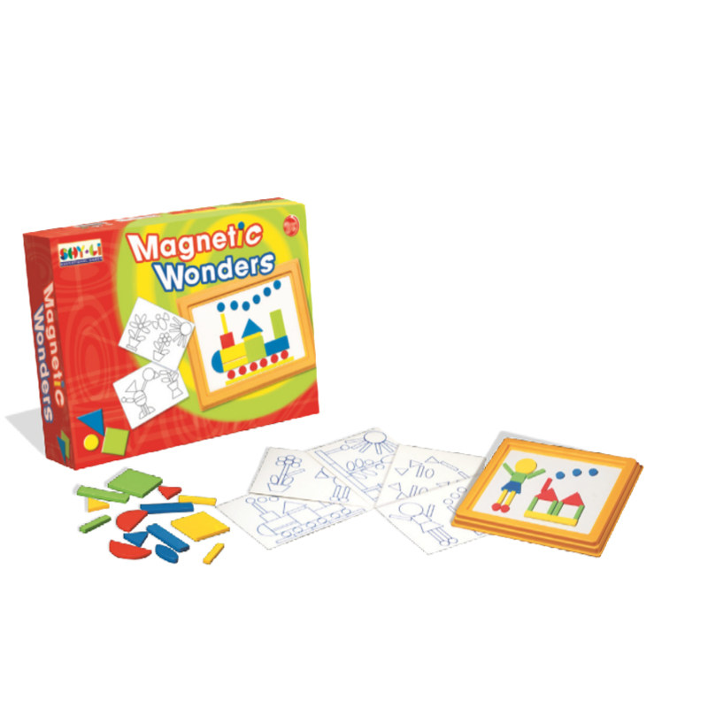 磁力拼图1/磁力拼图2以色列Shy-Li儿童桌面模板建构图案EVA 玩具