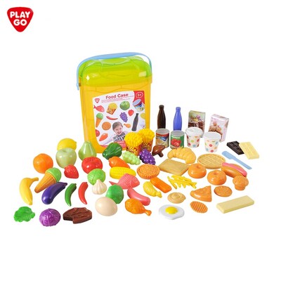 食物箱3121 PLAY GO益智玩具儿童过家家游戏仿真食品桶蔬菜水果