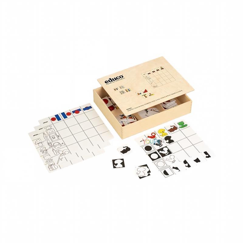 荷兰educo 抽象概念认知游戏 幼儿园早教具视觉感知语言思维训练