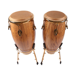 10寸+11寸 康佳鼓早教园儿童水牛皮鼓面含架子 2个鼓音乐教室教具