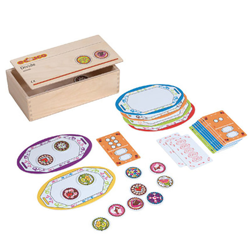 一起分蛋糕荷兰高端幼儿早教园儿童数学启蒙等分平均分认知玩具