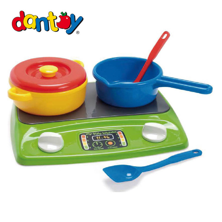 炉具组丹麦Dantoy儿童过家家经典灶台厨具烹饪锅具煤气灶组合玩具