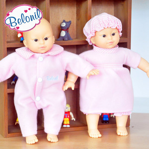 软体娃娃黄色皮肤女孩男孩装扮原装进口西班牙Belonil洋娃娃玩具