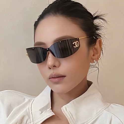 欧美辣妹风连体曲面高级感太阳镜
