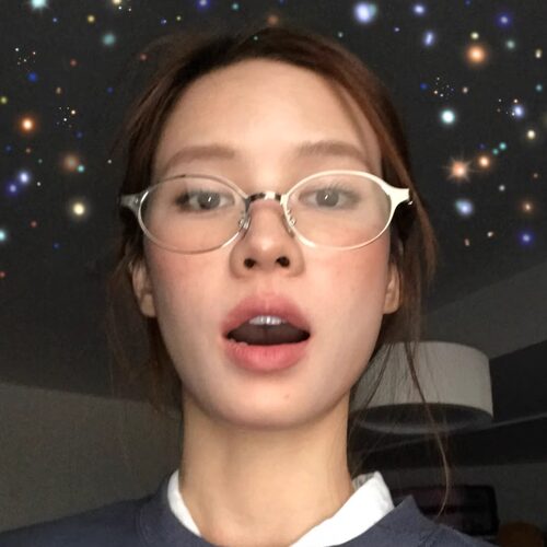 韩版金属银色椭圆形书呆子眼镜女
