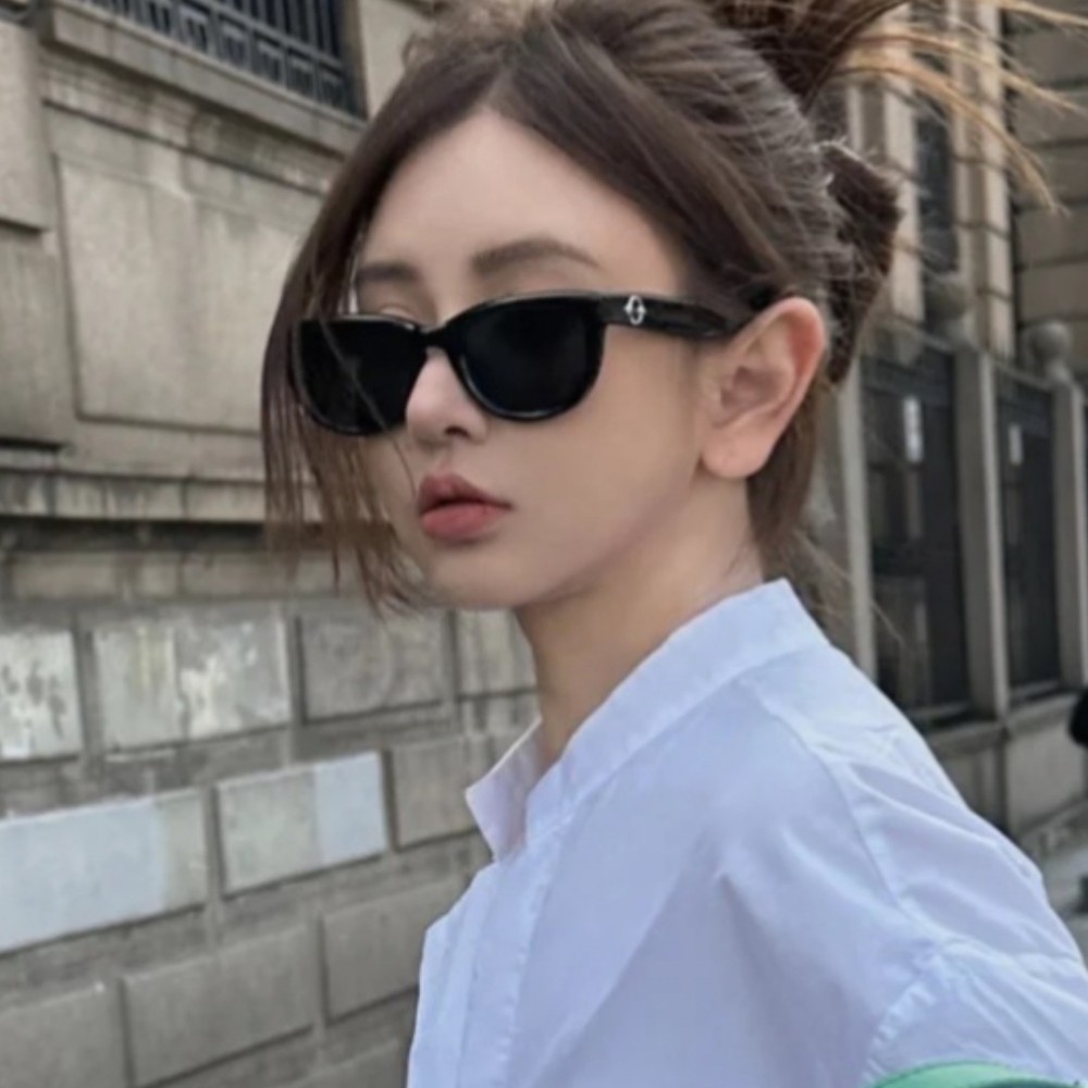 椭圆gm墨镜女款复古欧美式猫眼