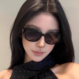 复古大框方框墨镜偏光防紫外线遮阳防晒高级感街拍遮脸显瘦眼镜