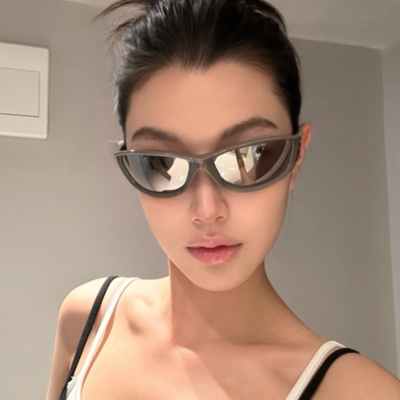 欧美风复古水银护目骑行发箍墨镜