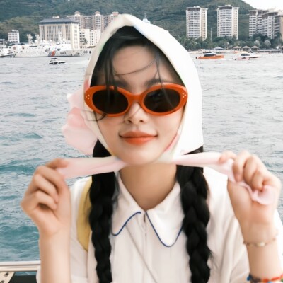 复古猫眼椭圆橘红色太阳眼镜女款