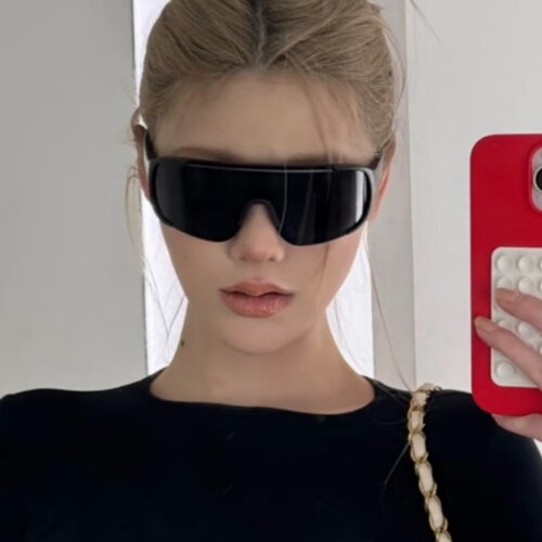 欧美风连体跑步户外骑行墨镜女款