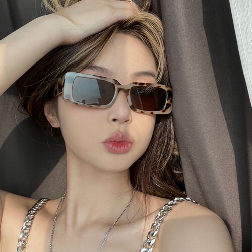 墨镜女款长方形小窄框小脸高级感