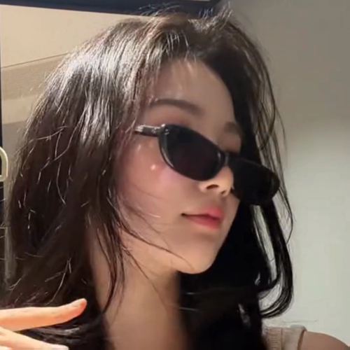 卢昱晓同款墨镜女高级感猫眼ins