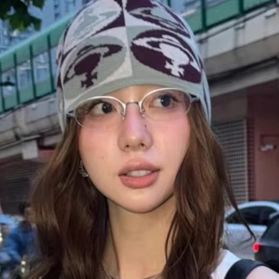 韩版复古小框半框椭圆形金属镂空眼镜防蓝光可配度数近视平光镜女