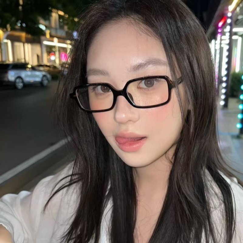 复古韩版小方框黑框女素颜眼镜