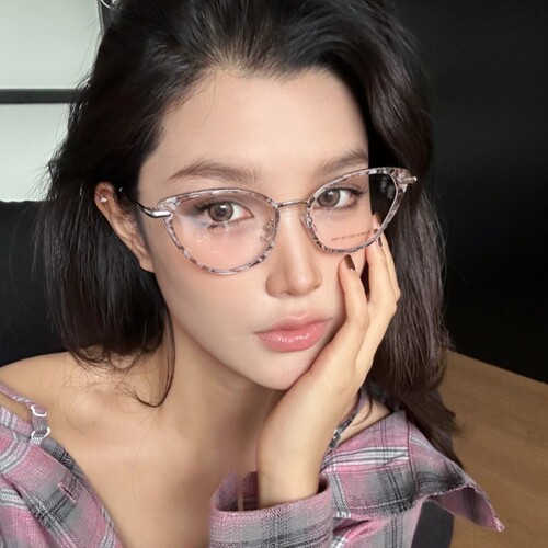 复古欧美猫眼大框玳瑁豹纹眼镜架