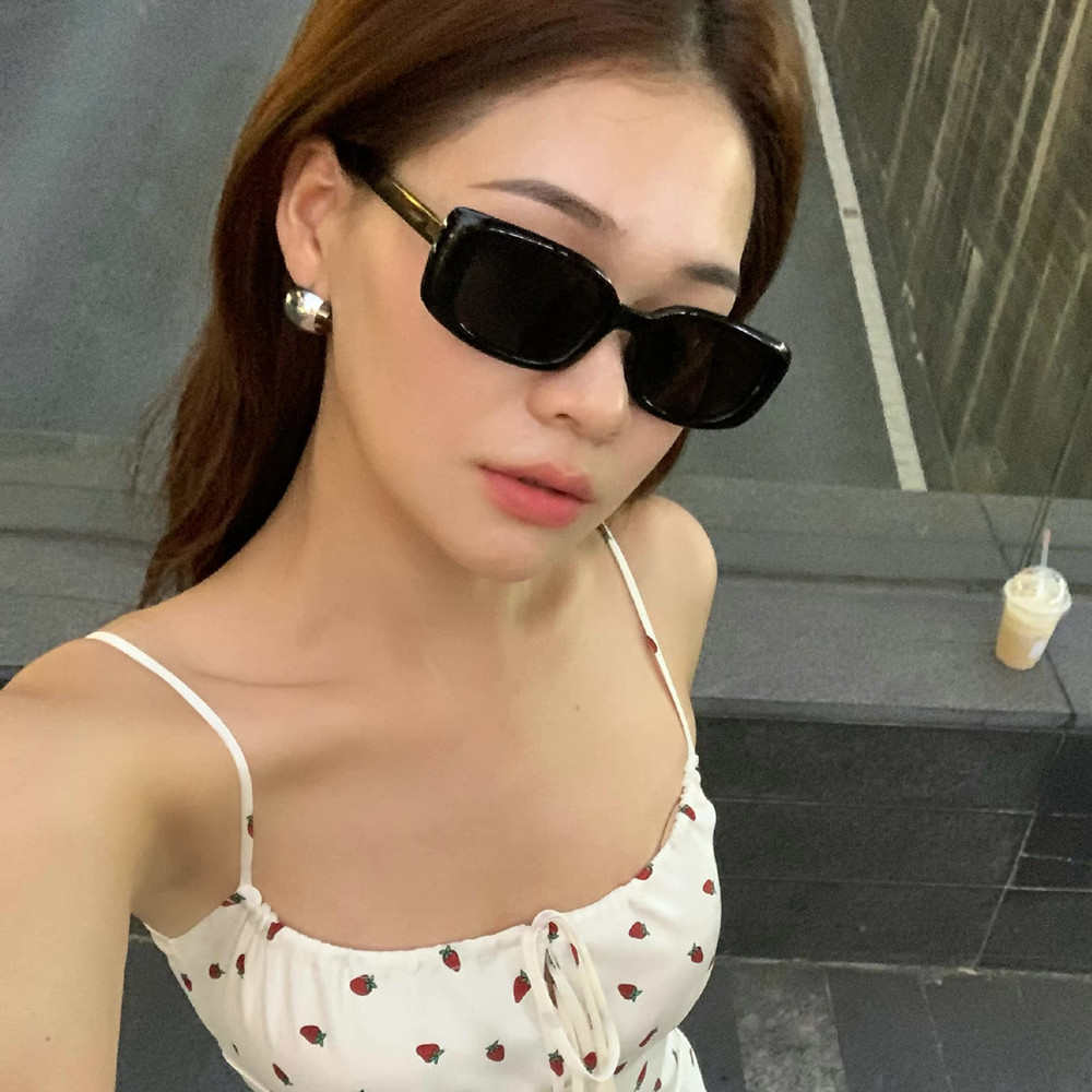 肯豆同款方形复古美式墨镜女高级感ins欧美小脸防晒遮阳太阳眼镜