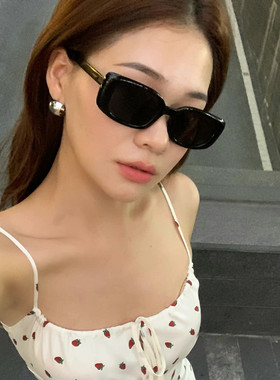 肯豆同款方形复古美式墨镜高级感