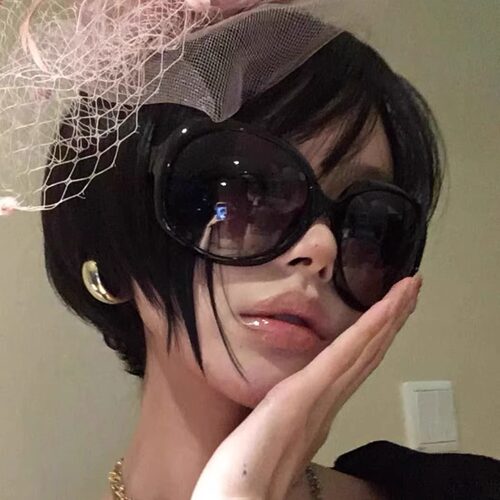 超大框蛤蟆镜复古Y2K辣妹太阳镜