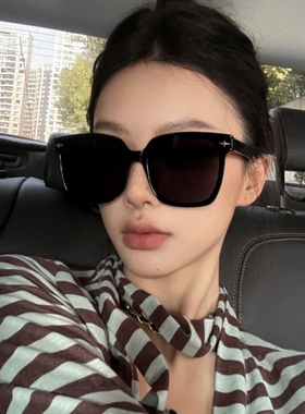 方形大框遮脸黑色防紫外线高级感