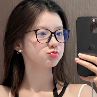 复古黑框素颜眼镜女潮近视眼镜