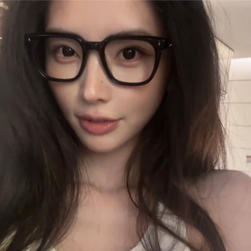 韩版复古方框黑框素颜gm眼镜女