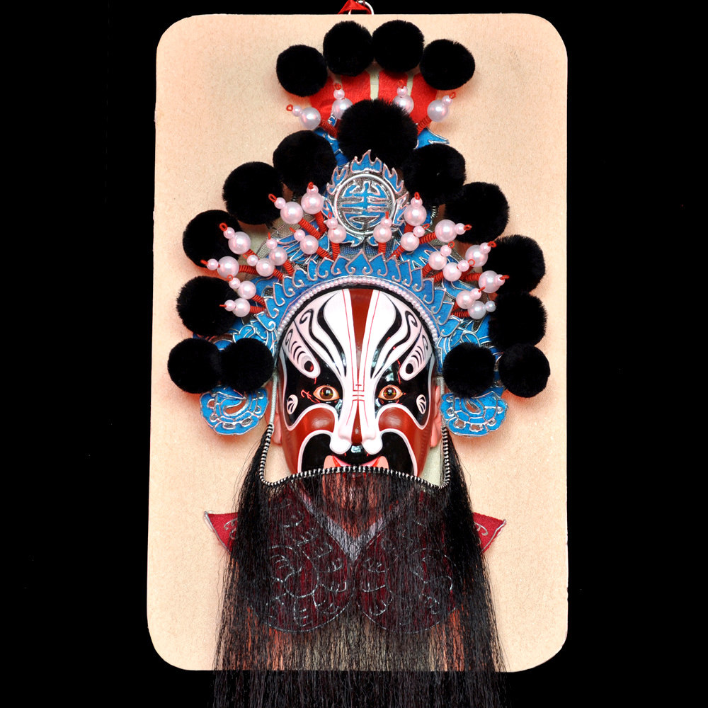 特色工艺品 礼品 高档家居艺术饰品 纯手工京剧脸谱精品 花脸魏延