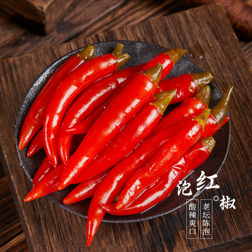 四川特产二荆条鱼香泡椒瓶装泡辣椒新鲜红泡椒鱼辣子泡菜泡海椒