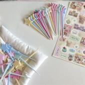 博主同款 饰品可爱高颜值马卡龙星星棒 填充物手工打包材料彩色装