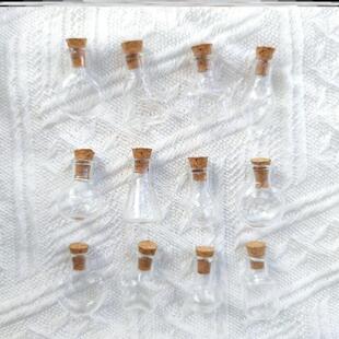 DIY许愿瓶礼物挂件异形收集瓶心愿瓶密封瓶木塞迷你小玻璃瓶