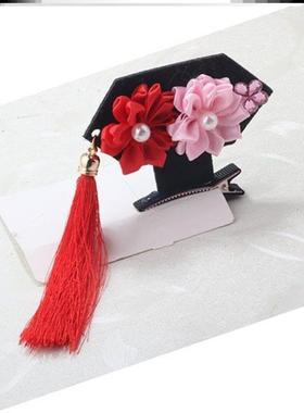 配饰发饰头饰宫廷风COS清宫女孩宝宝饰品迷你搭配格格旗头发夹