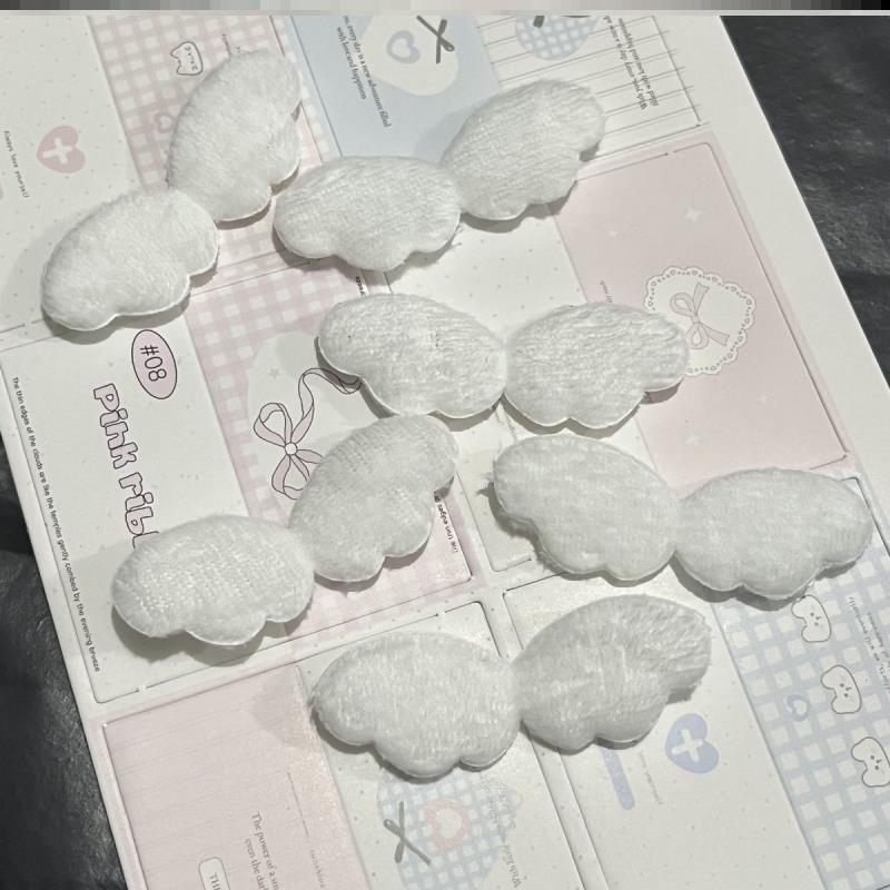 小天使小翅膀托盘头饰胸针挂链明星周边手作辅料毛绒小翅膀配件