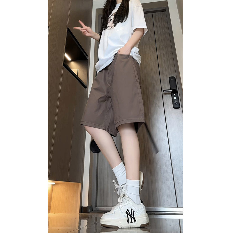 夏季新款美式高街工装短裤女生潮流宽松直筒休闲五分裤D1080P45，男装牛仔裤，电商B203