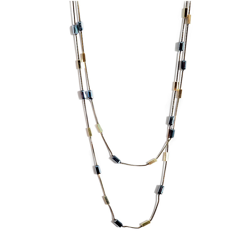 YCHEN2019春夏簡約氣質雙層藍水晶毛衣鏈 長款百搭外套裝飾項鏈在類目 飾品/流行首飾/時尚飾品新, 項鍊中 - 來自Buy2taobao.com提供專業的淘寶代購服務