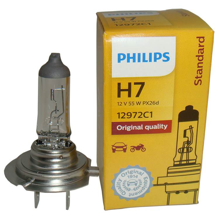 别克凯越/大众朗逸/polo近光灯泡飞利浦 h7 12v/55w 12972