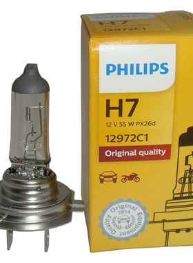 别克凯越/大众朗逸/POLO近光灯泡飞利浦 H7 12V/55W 12972