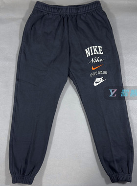 Nike耐克男子春秋冬加绒保暖针织休闲运动收腿卫裤长裤FN2644-010