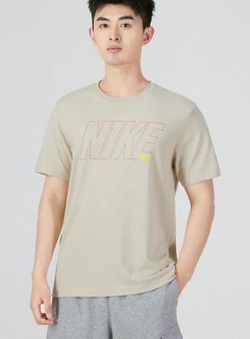 耐克Nike DRI-FIT男子印花速干训练运动休闲短袖T恤DM6256 DR7643