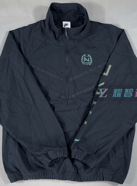 耐克/NIKE男子运动宽松休闲学院风做旧立领夹克外套FZ4727-010
